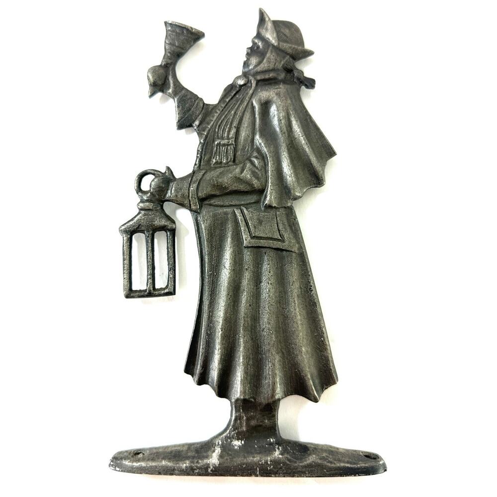 Vintage Cast Aluminum Town Crier House Address Sign Whitehall Style 8” - Picture 8 of 8